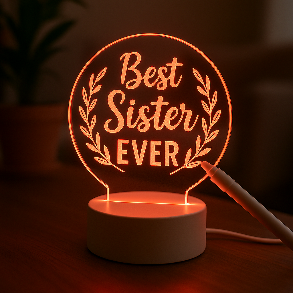 Gifr for Sister - Led lamp gift for sister Birthday