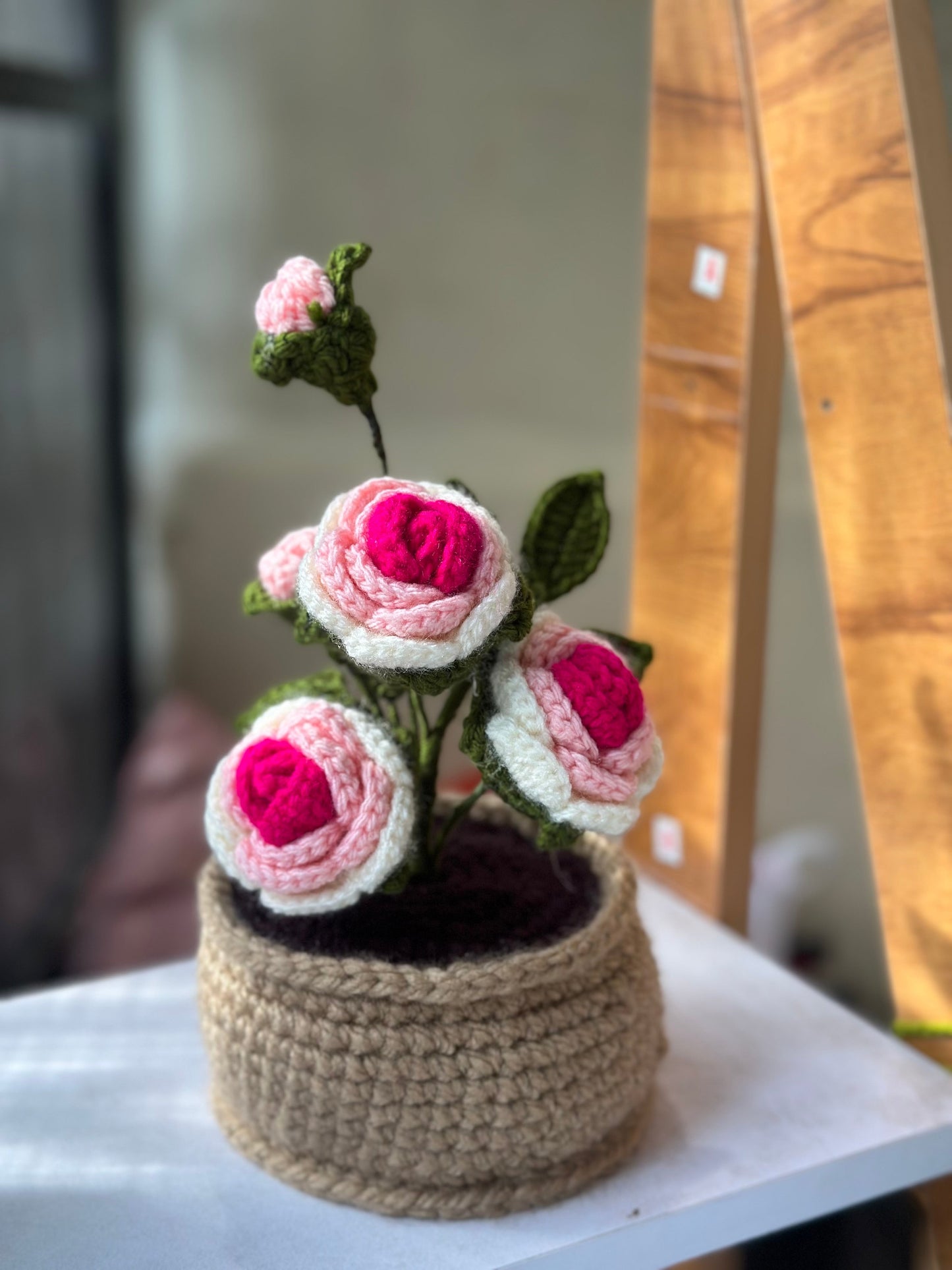 Pink Rose pot