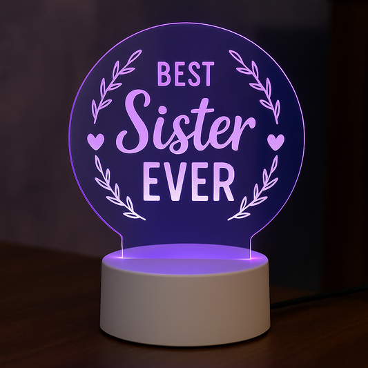Gifr for Sister - Led lamp gift for sister Birthday