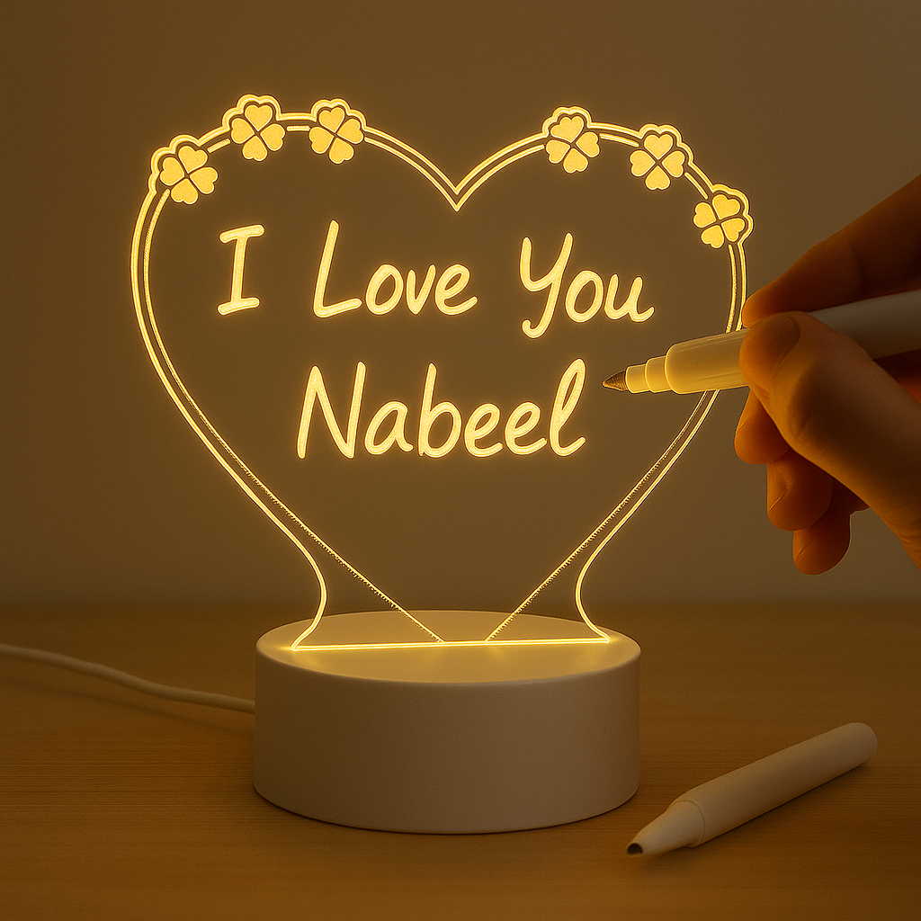 Custom Writing LED Lamp with Marker