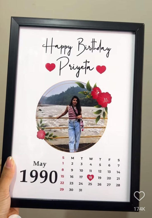 Birthday Calendar Frame
