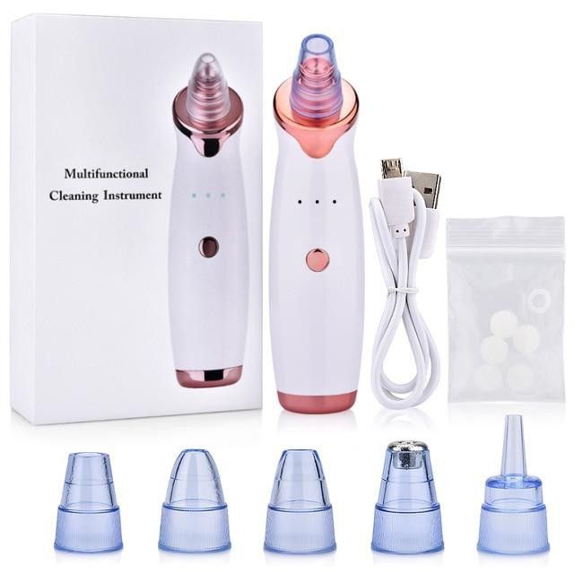 5 in 1 Electric Blackhead Acne Oil Remover Vacuum Suction Face Pore Cleaner Machine