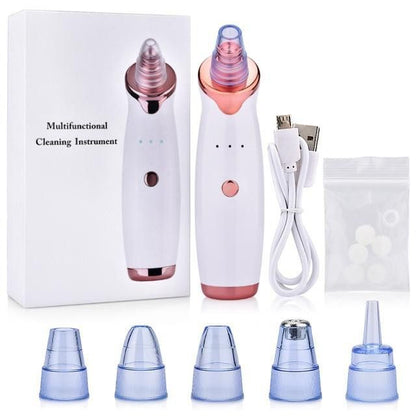5 in 1 Electric Blackhead Acne Oil Remover Vacuum Suction Face Pore Cleaner Machine