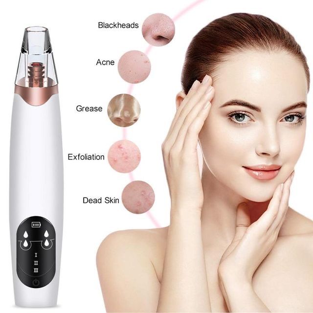 5 in 1 Electric Blackhead Acne Oil Remover Vacuum Suction Face Pore Cleaner Machine